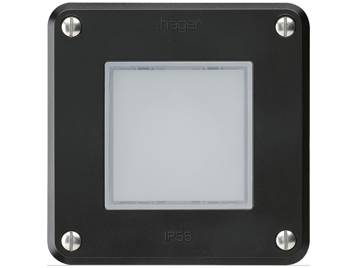 UP-LED-Leuchte robusto A IP55 schwarz LED blau