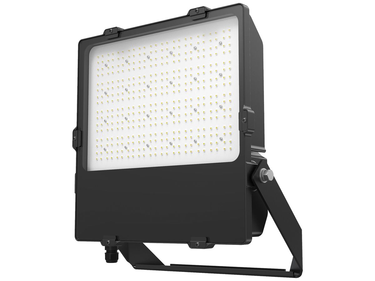 LED-Strahler DOTLUX LENSplus 300W 40045lm 3000K IP66 15° 499×410mm schwarz