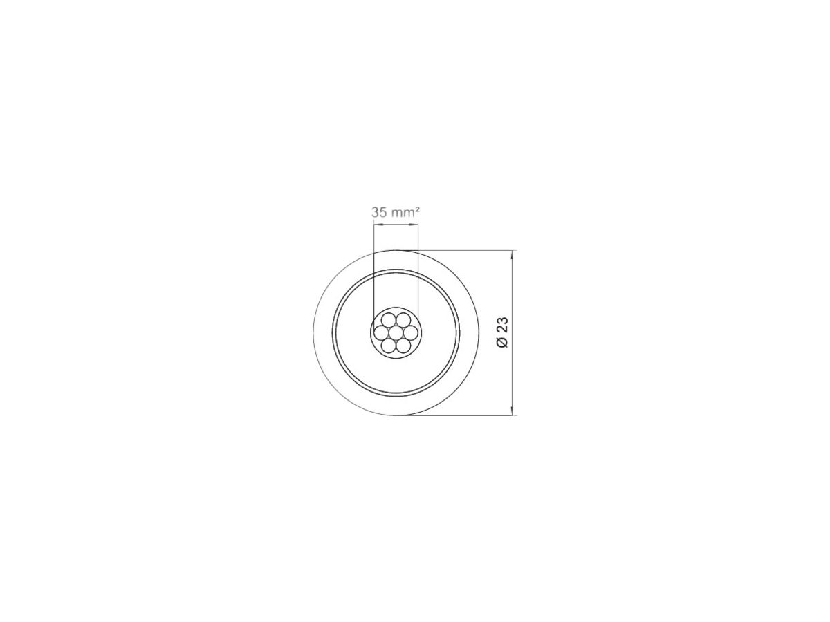 Kabel Bettermann isCon 750 SW Ø23mm 100m Rolle