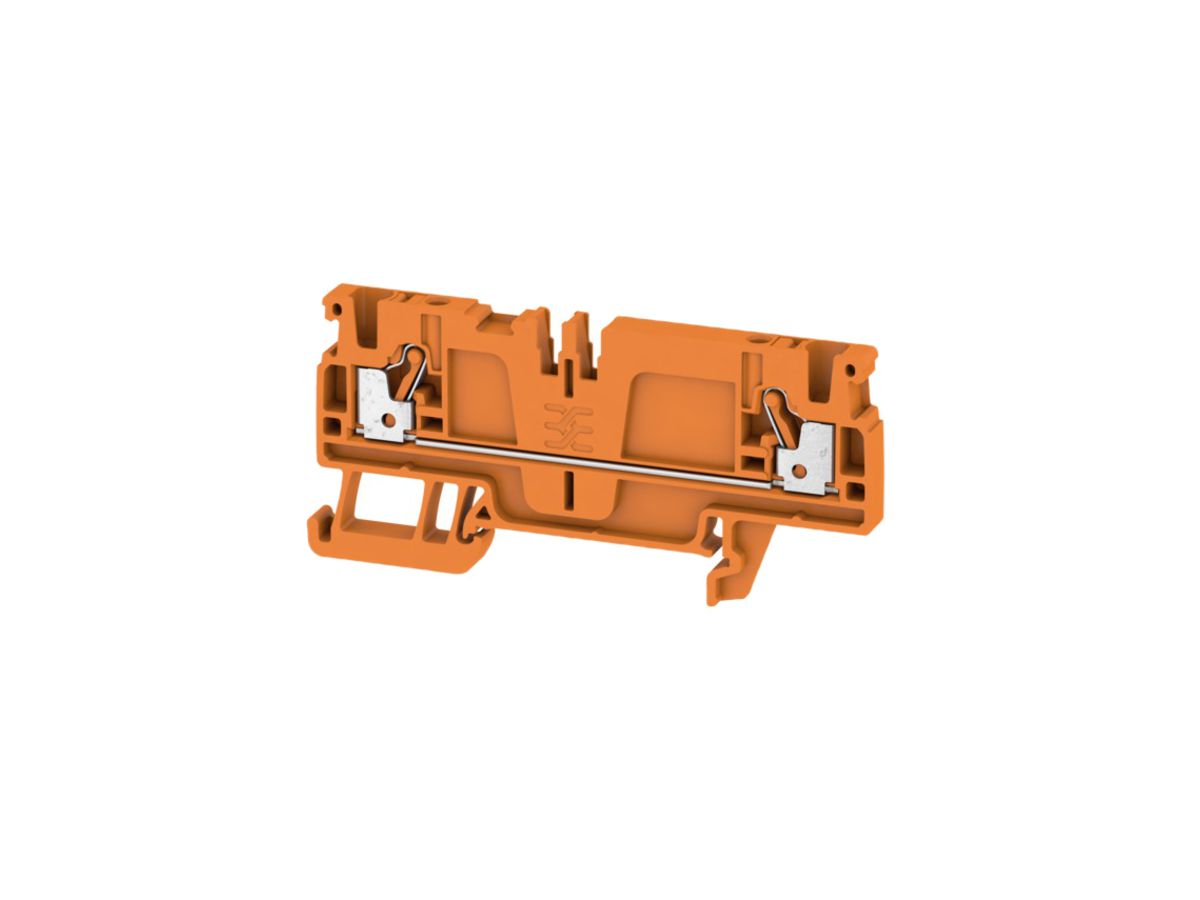 Durchgangs-Reihenklemme Weidmüller A2C /DT/FS PUSH IN 2.5mm² TS35 orange