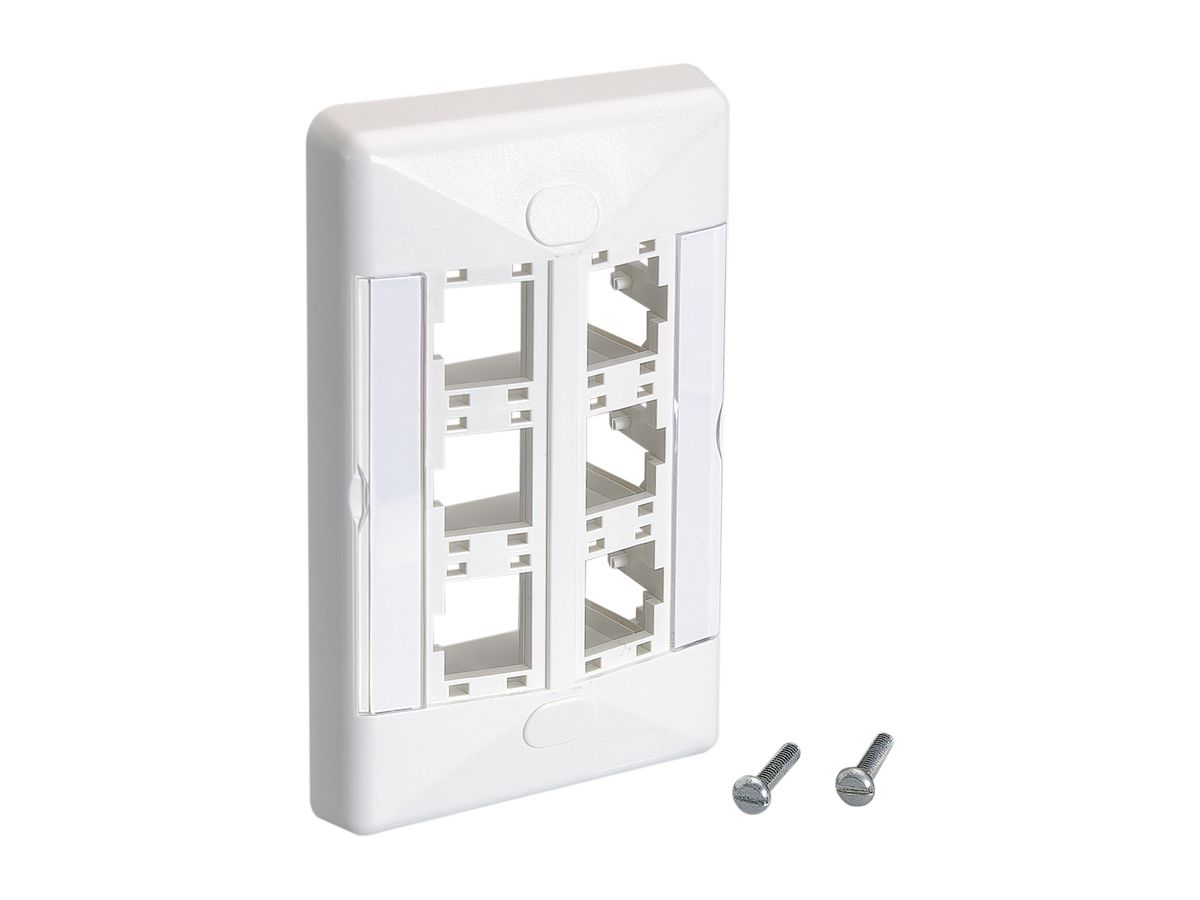 US Style Frontplatte, 6×1 Port R&M freenet