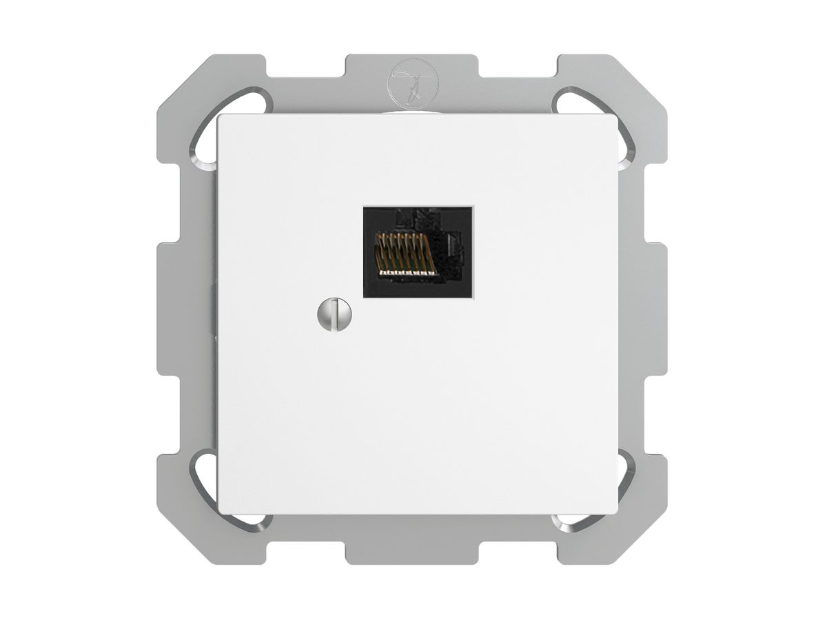 UP-Dose 1×RJ45/u 8P EDIZIOdue weiss R&M swissline