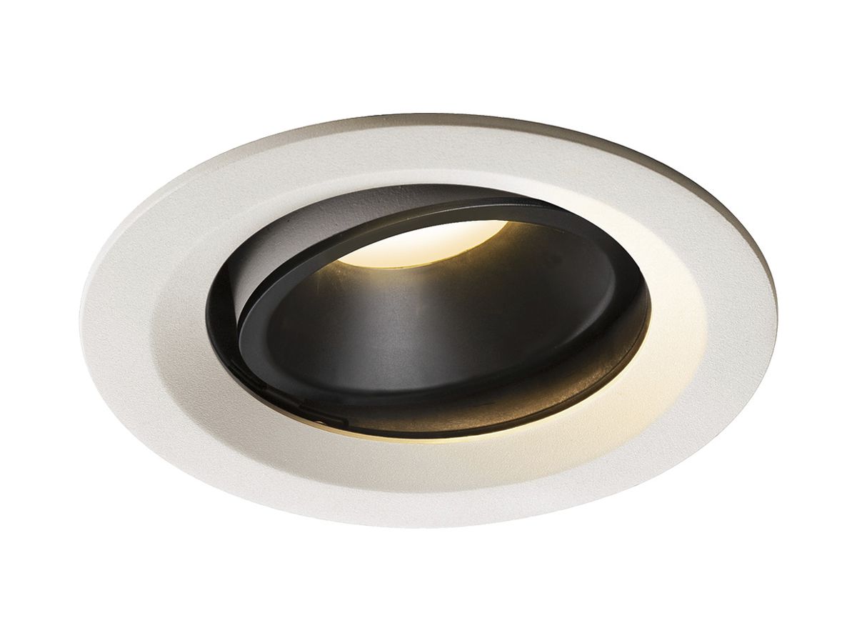 LED-Downlight SLV NUMINOS MOVE M 17.5W 1500lm 3000K 40° DIM Ø135×81mm ws/sz