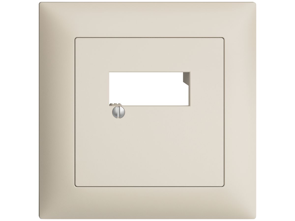 UP-Frontset EDIZIOdue crema 88×88mm 2×RJ45