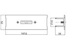 EB-Blindabdeckung Sylvania OneTrack Mitteleinspeiser Polycarbonat 148×52mm sz