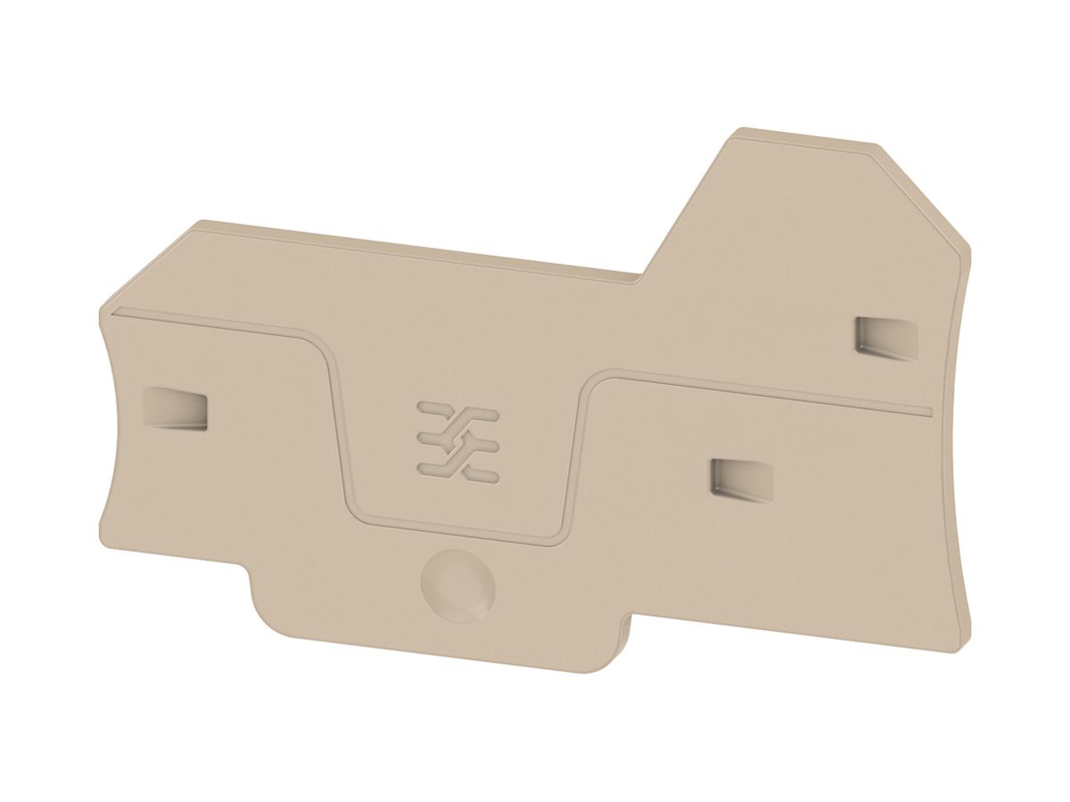 Abschlussplatte Weidmüller ALEP 3C 4mm² 69.6×45.3×2.1mm beige