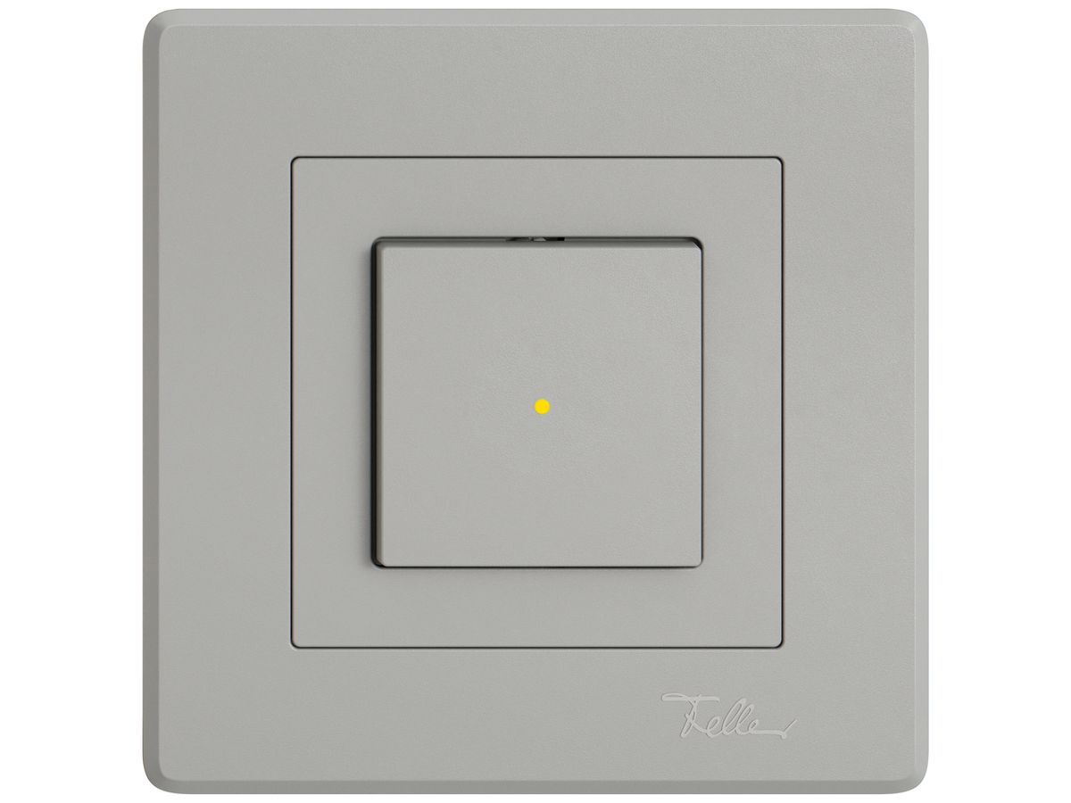UP-Leuchtdruckschalter EDIZIO.liv SNAPFIX® 3/1L Frontlinse KS gelb hgu