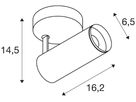 LED-Spot SLV NUMINOS SPOT S DALI 11W 1020lm 3000K 60° Ø65×162mm weiss