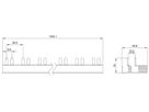 Kammschiene Siemens SENTRON 5ST37770 für Kompakt+HS, 3LN 10mm² 60TE