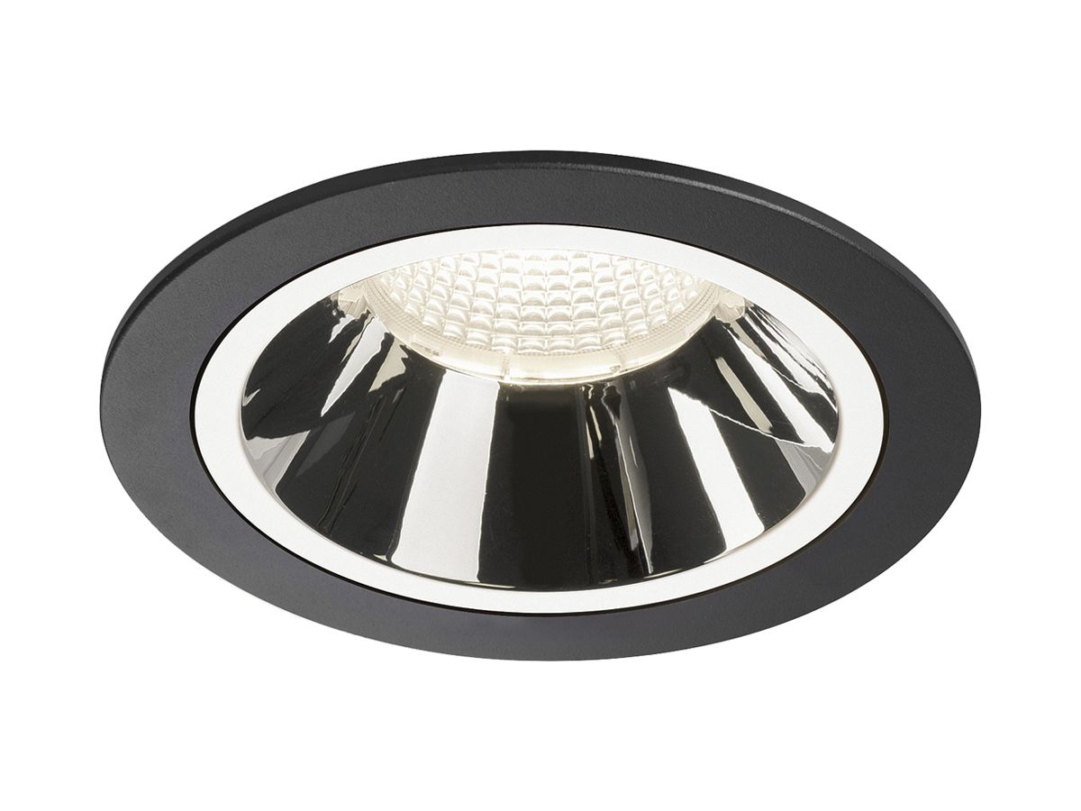 LED-Downlight SLV NUMINOS L 25.4W 2350lm 4000K 55° DIM Ø130×85mm sz/Cr