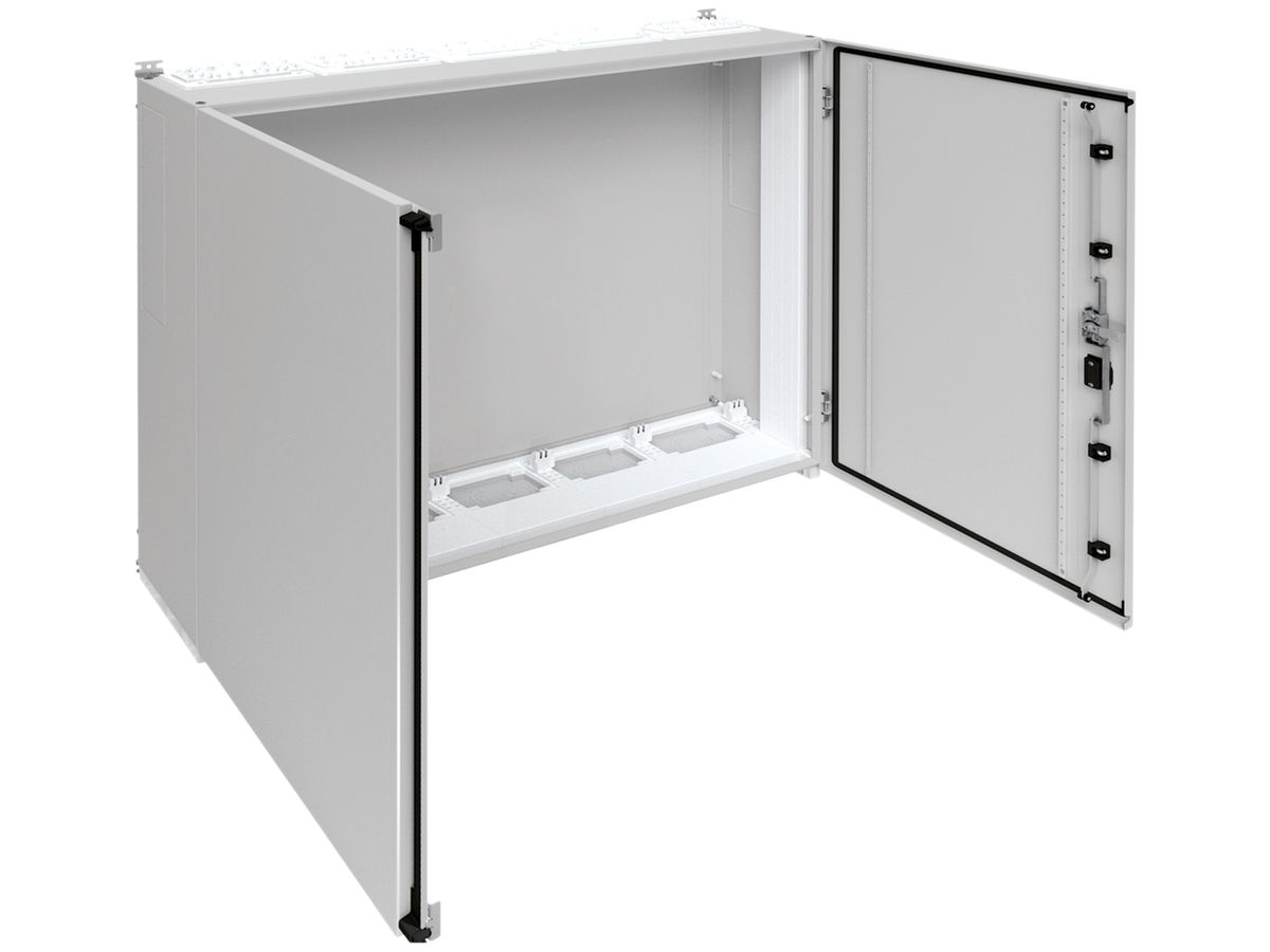 Wandschrank Hager univers mit Volltür SK I IP55 1100×1300×275mm RAL 7035