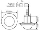 UP-Bewegungsmelder ESYLUX MD-C 360i/24, mit WINSTA Code A, weiss