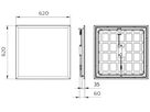 EB-LED-Deckenleuchte Philips Ledinaire RC066B OC 34W 3400lm 830/835/840 weiss