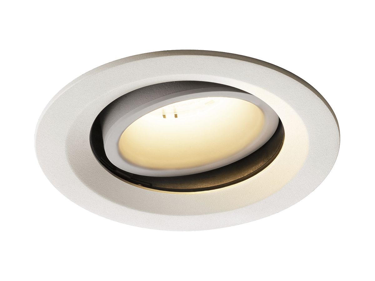 LED-Downlight SLV NUMINOS MOVE M 17.5W 1600lm 3000K 40° DIM Ø135×81mm ws/ws