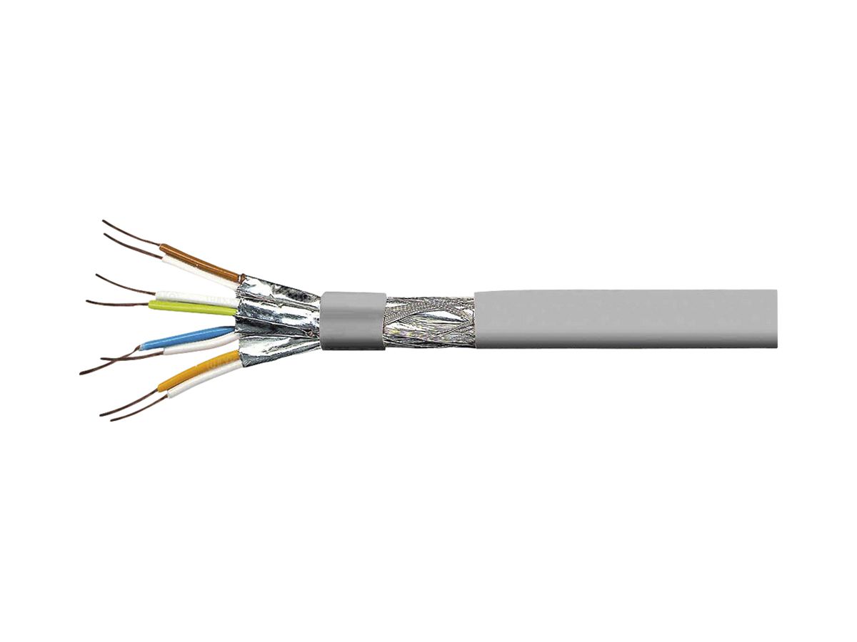 Datenkabel VALUE Solid Kat.8.1 S/FTP 4P AWG22 2000MHz Dca grau 100m