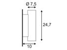 Wandleuchte SLV PLASTRA, 2×GU10 35W Gips rund IP20 weiss