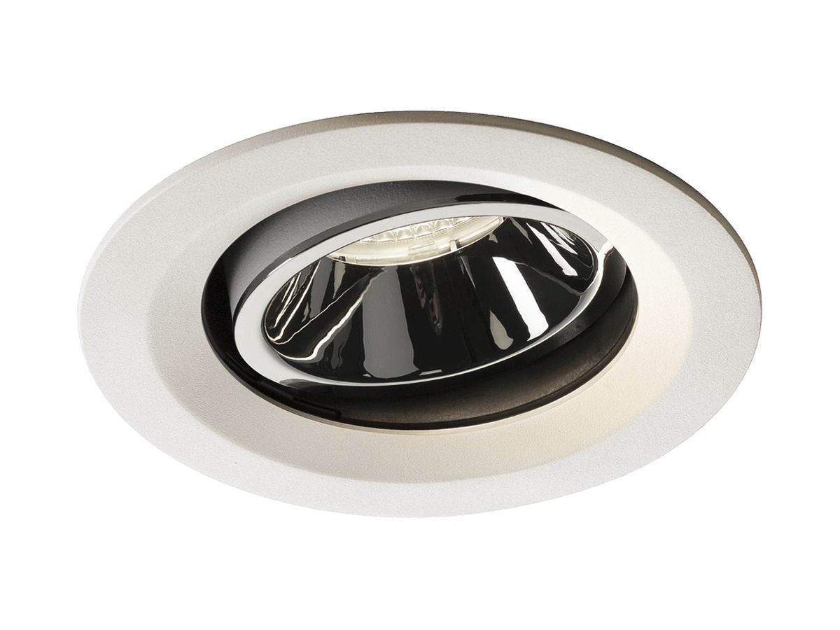 LED-Downlight SLV NUMINOS MOVE M 17.5W 1660lm 4000K 20° DIM Ø135×81mm ws/Cr