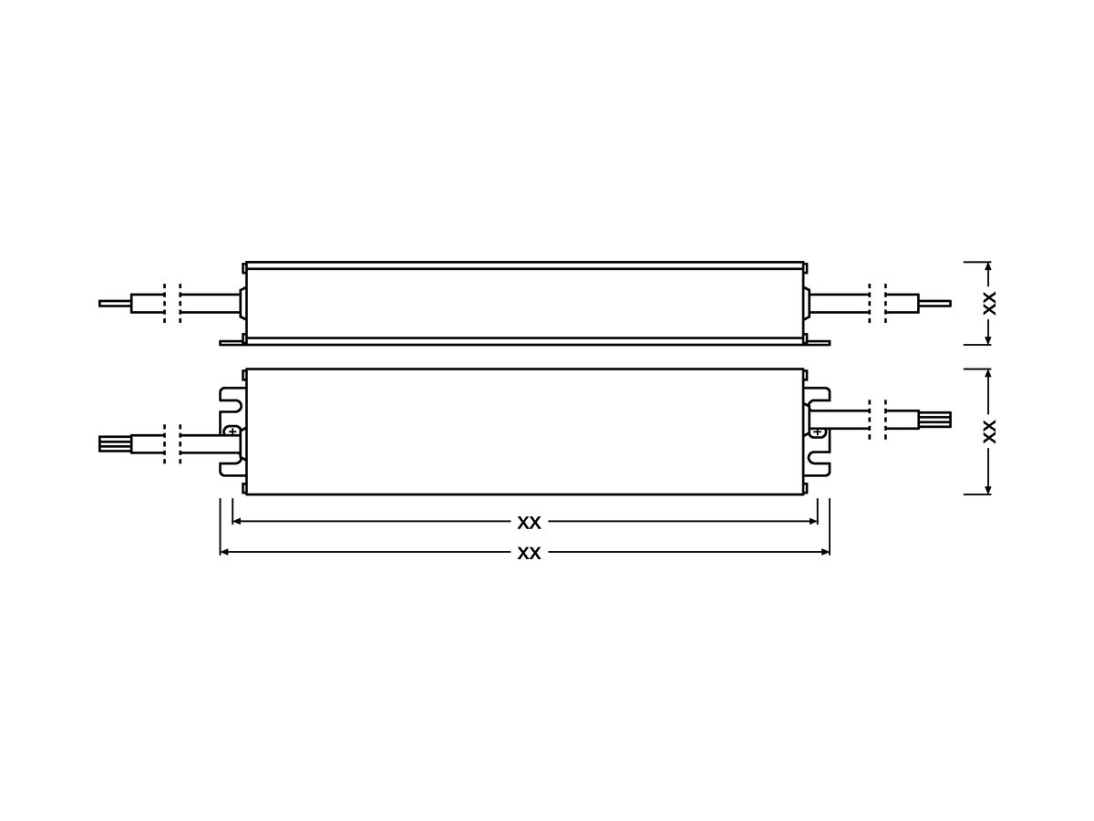 LED-Konverter OT 100/220…240/24 P 100W 24VDC 240×50×34mm IP66