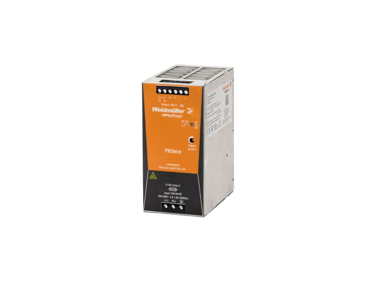 Schaltnetzgerät Weidmüller Connect Power PRO ECO 240W 24V 10A