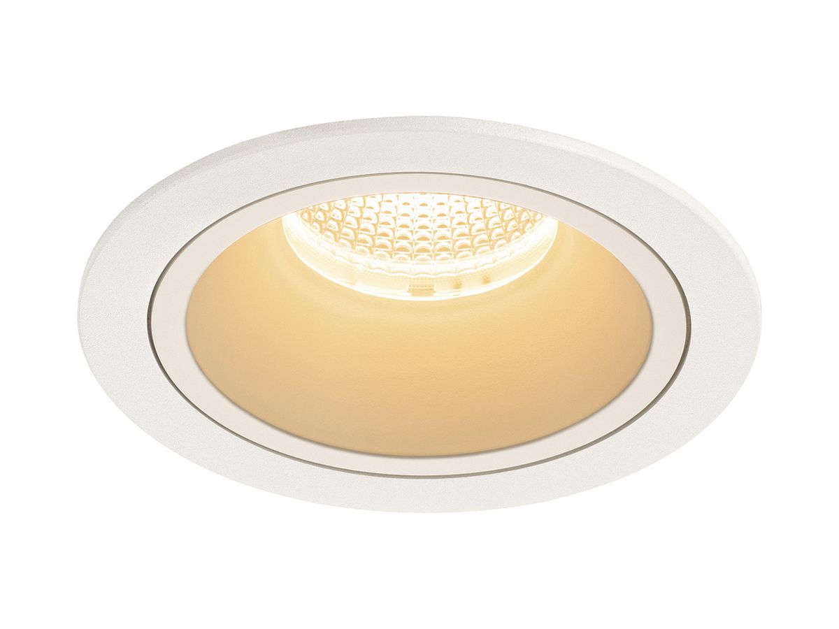 LED-Downlight SLV NUMINOS L 25.4W 2250lm 2700K 20° DIM Ø130×85mm ws/ws