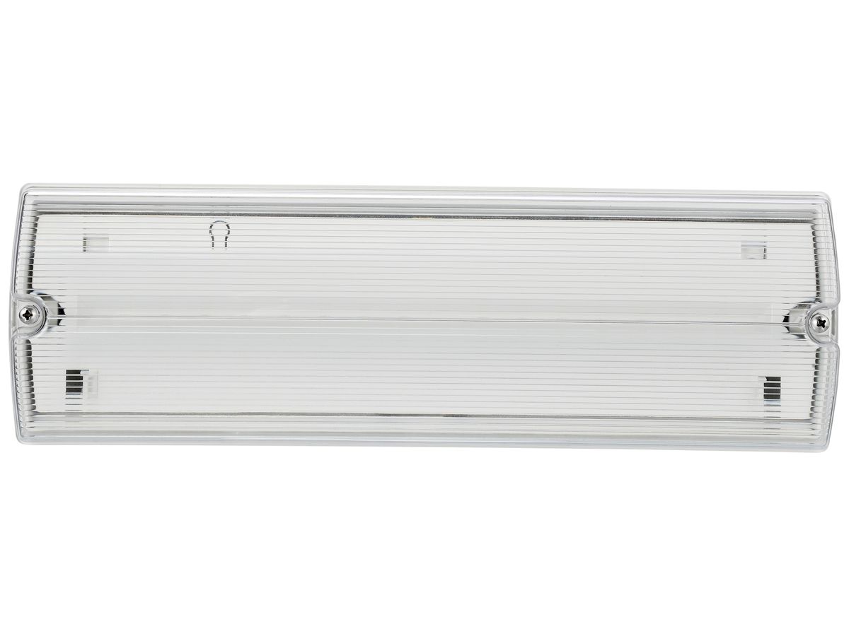 LED-Sicherheitsleuchte Sylvania LiFeSafe IP65 3h BS Pt 351×111mm weiss