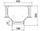 T-Stück BET RT 60×200mm Stahl feuerverzinkt