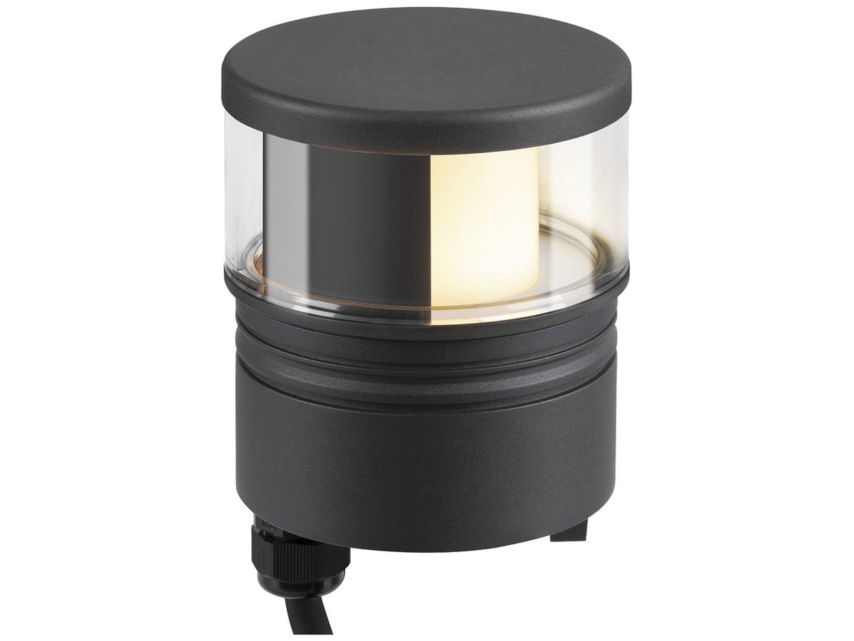 LED-Leuchtenkopf SLV M-POL S Shader DALI 19W 520lm 927/930 IP65 Ø120.9mm anthr.