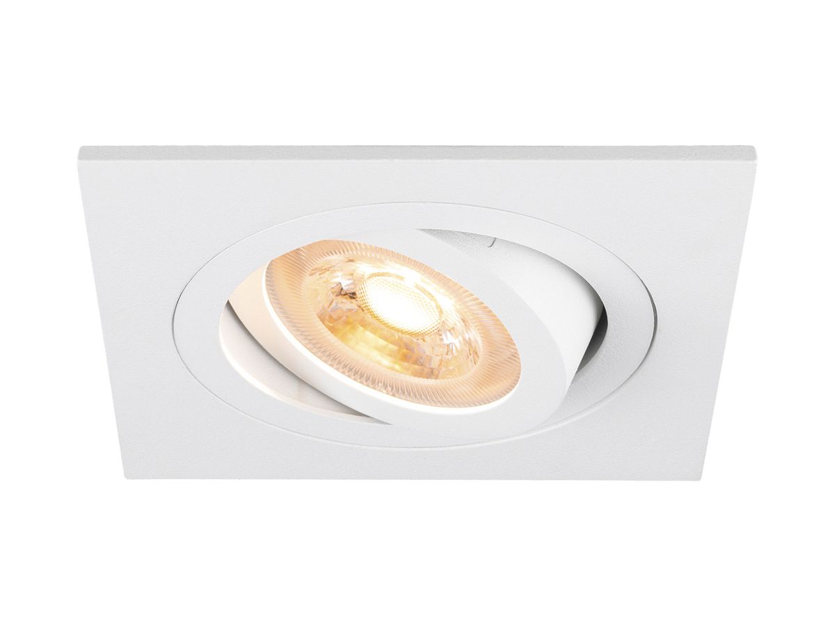 LED-Downlight SLV NEW TRIA 75 GU10 1×10W DIM 90×90mm weiss