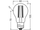 LED-Lampe LEDVANCE CLASSIC A E27 3.8W 806lm 2700K DIM Ø60×105mm Typ A klar