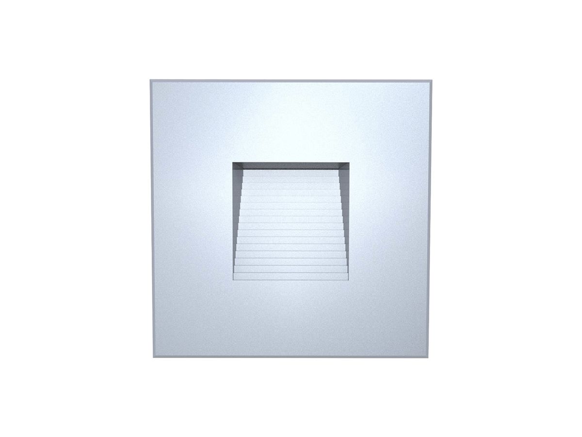 EB-LED-Wandleuchte DOTLUX EASYSTAIR 1.5W 70lm 930 IP20/44 82×82mm Silber