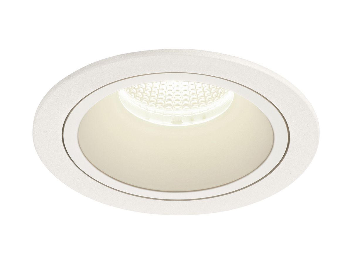 LED-Downlight SLV NUMINOS L 25.4W 2450lm 4000K 40° DIM Ø130×85mm ws/ws