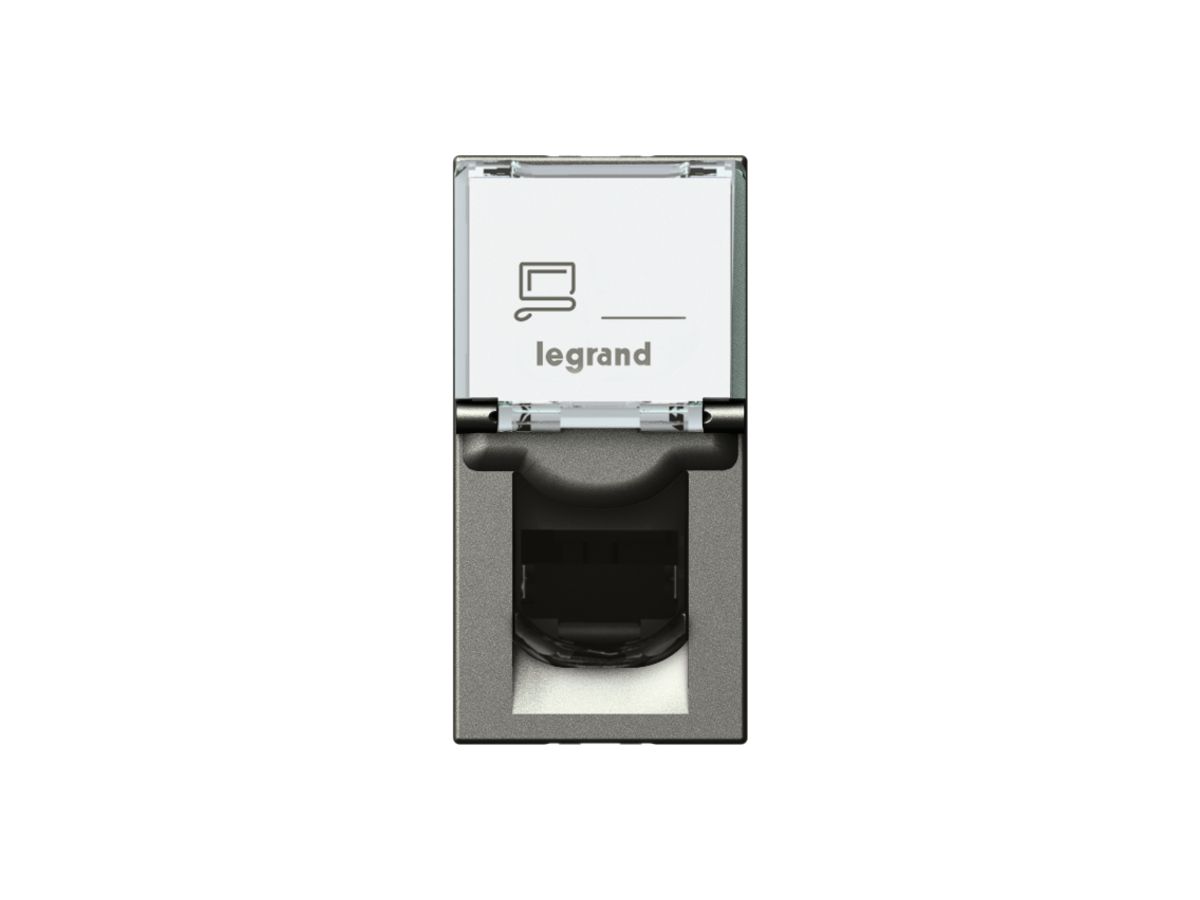 EB-Dose MOS STP 1×RJ45 magnesium Kat.6 1 Modul