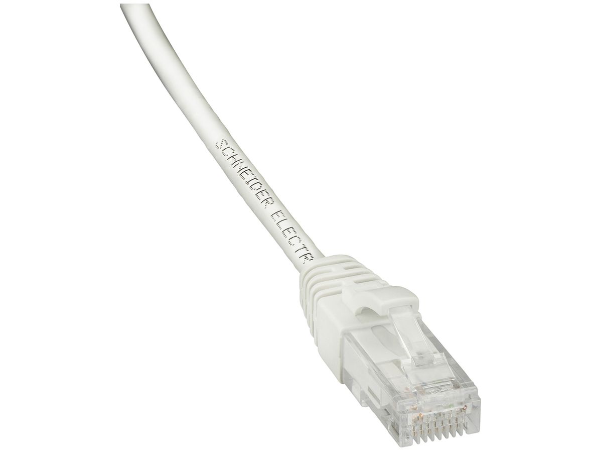 Patchkabel RJ45 Schneider Electric, Kat.6 U/UTP, AWG28, LSZH, weiss, 1m