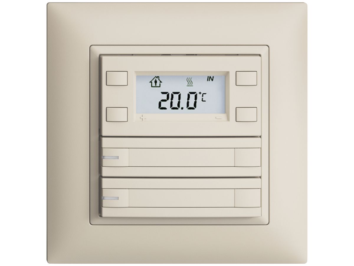 UP-RTH-Taster KNX 2-fach EDIZIOdue FMI crema, mit Papier+LED RGB