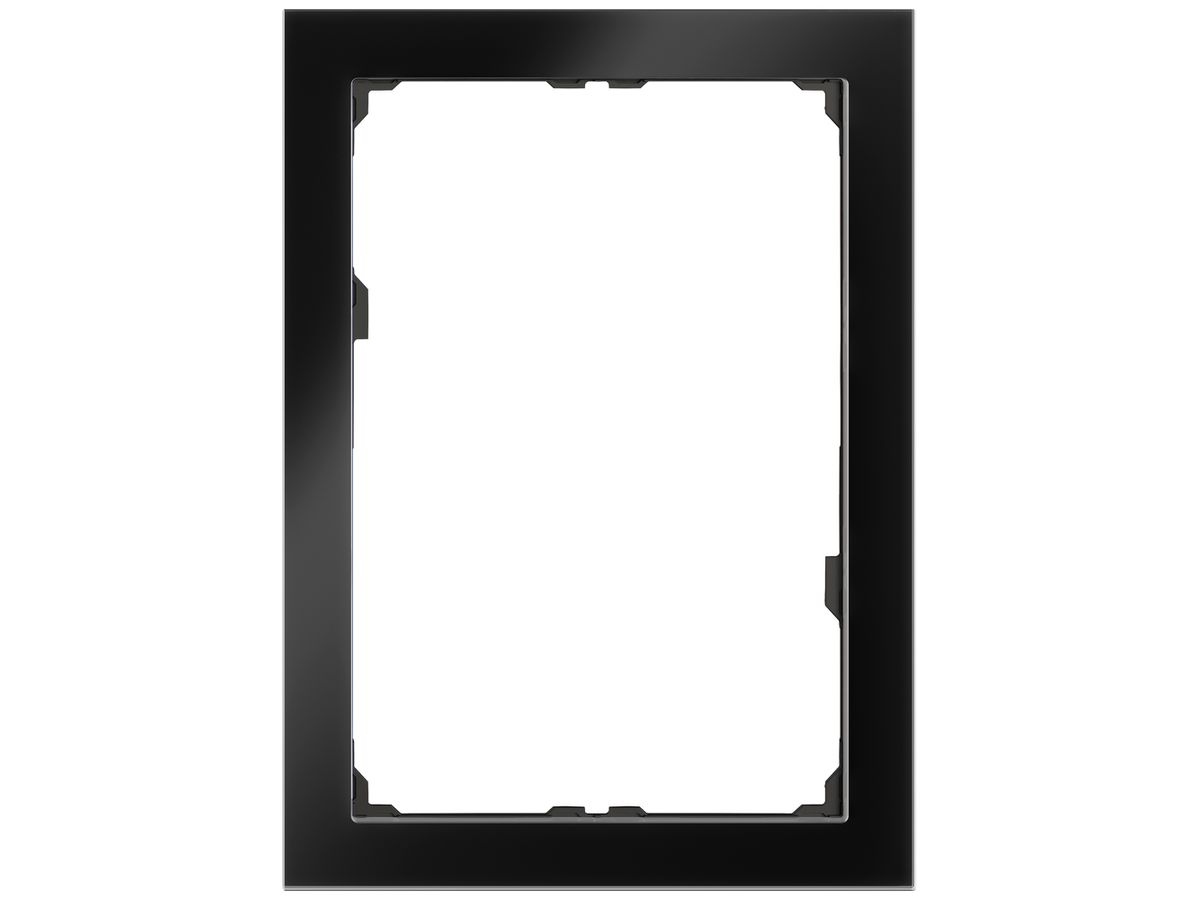 UP-Abdeckrahmen EDIZIO.liv prestige SNAPFIX® f.Panel 214×154mm glas schwarz