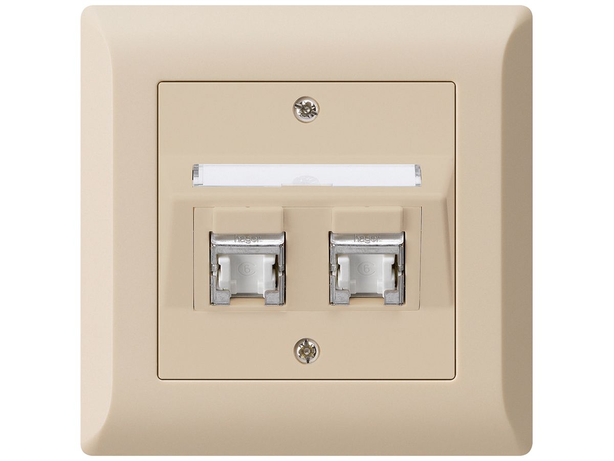 UP-Dose kallysto.line C Kat.6 2RJ45/s beige