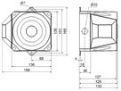 LED-Blitz-Sirene WERMA, 9...60VDC, 110dB, 32 Töne, 2 Töne fernansteuerbar, rot