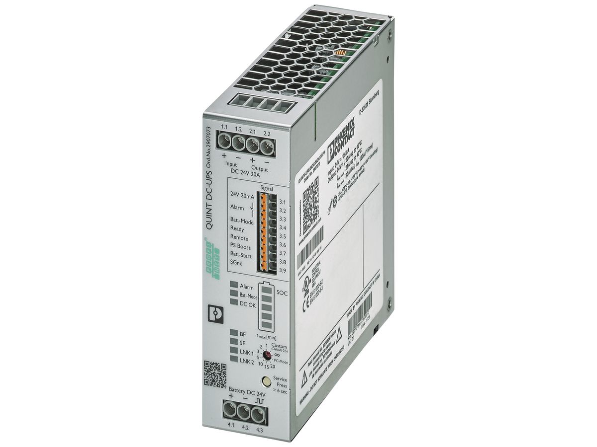 USV-Anlage PX QUINT4-UPS/24DC/24DC/20/PN PROFINET IN 24VDC OUT 24VDC/20A