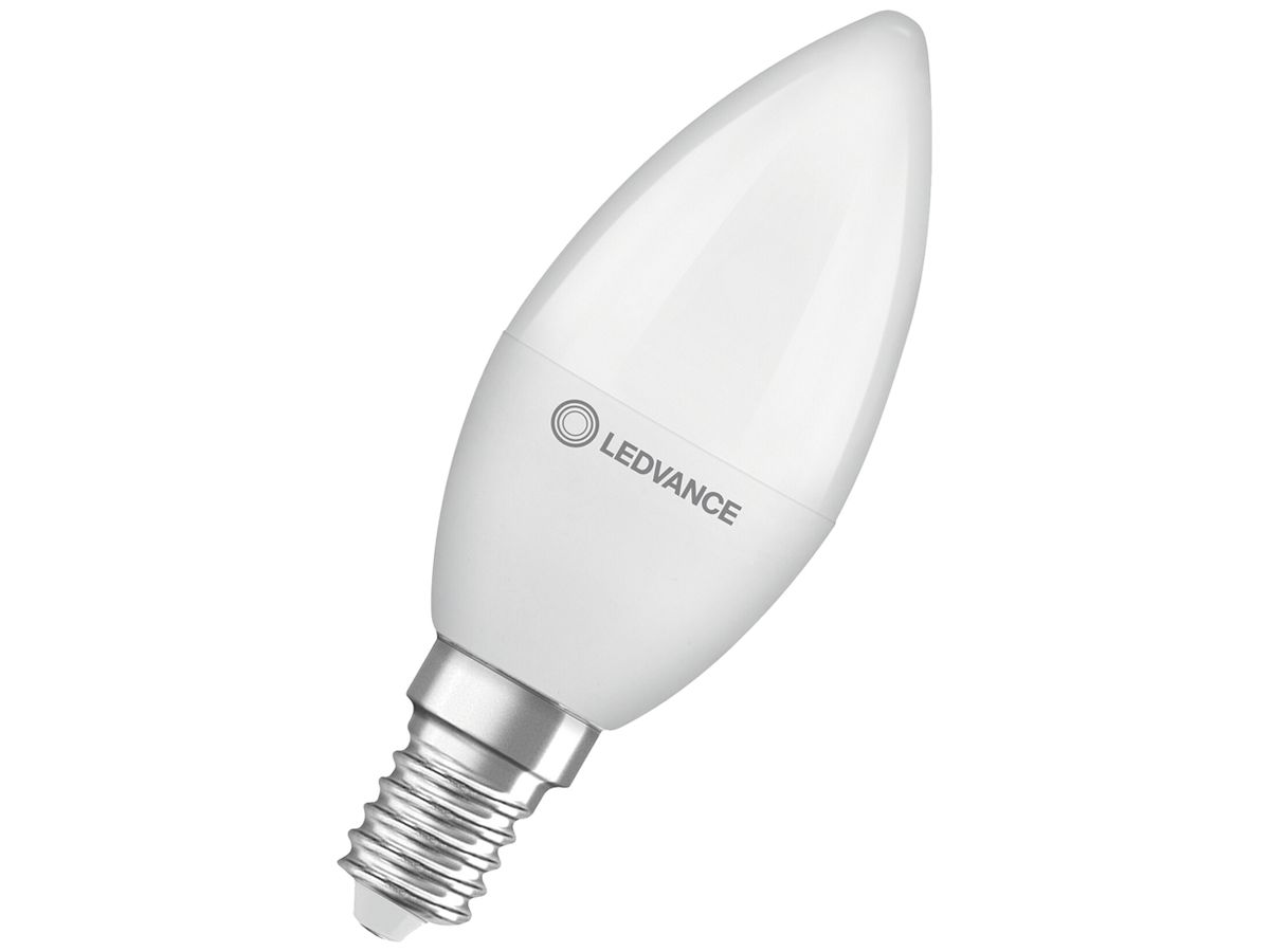 LED-Lampe LEDVANCE CLAS B E14 4.9W 470lm 2700K Ø37×96mm B11 mattiert