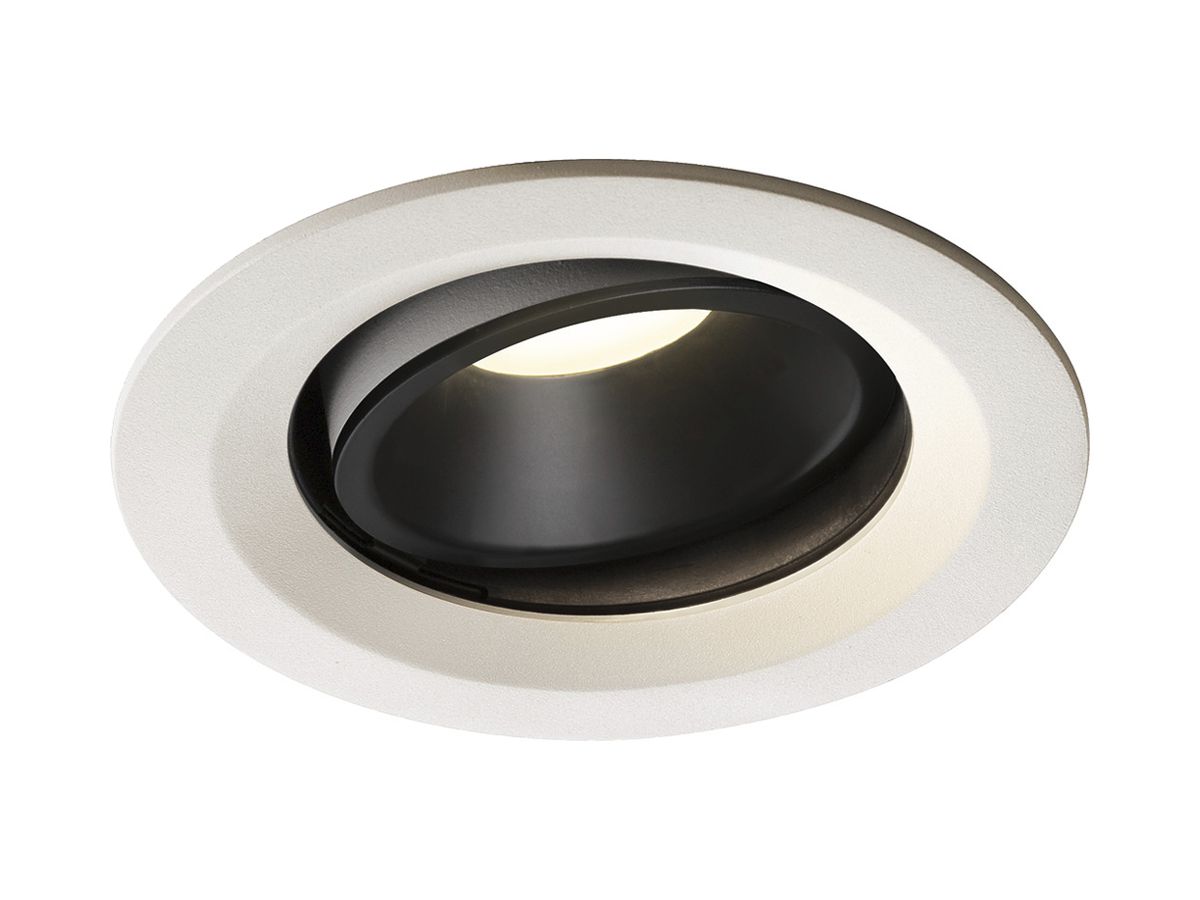 LED-Downlight SLV NUMINOS MOVE M 17.5W 1600lm 4000K 55° DIM Ø135×81mm ws/sz