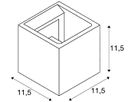 Wandleuchte SOLID CUBE QT14, G9 230V IP20 grau