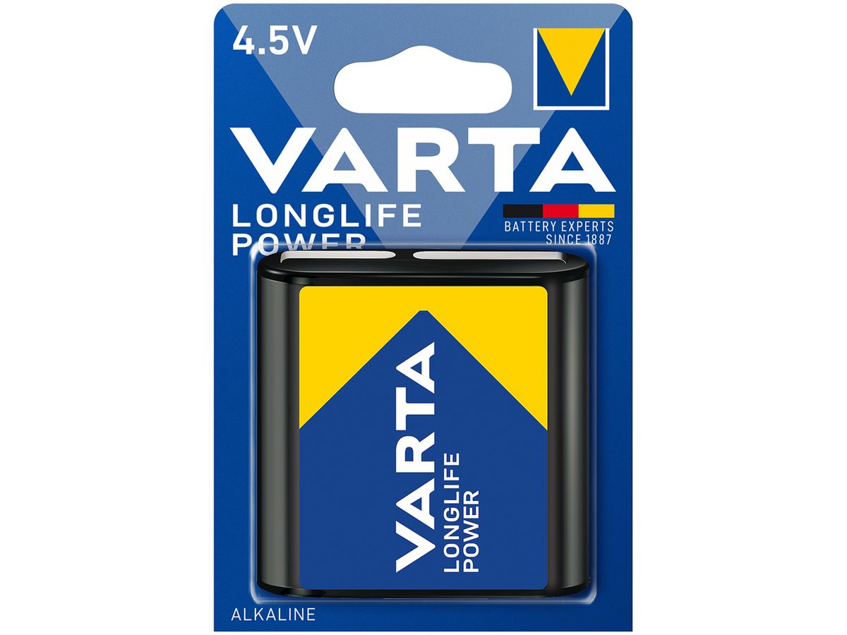 Batterie Alkali VARTA Longlife Power 4.5V Blister à 1 Stück
