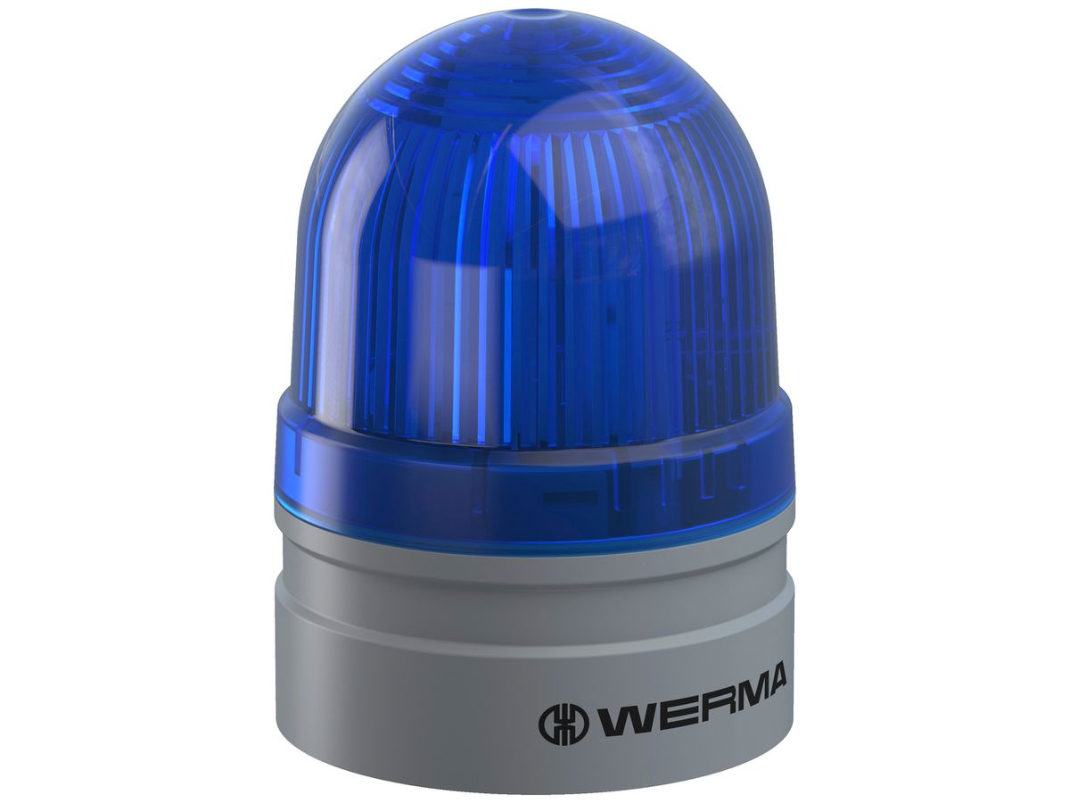 Blitzleuchte WERMA Mini TwinFLASH, 115...230VAC, blau