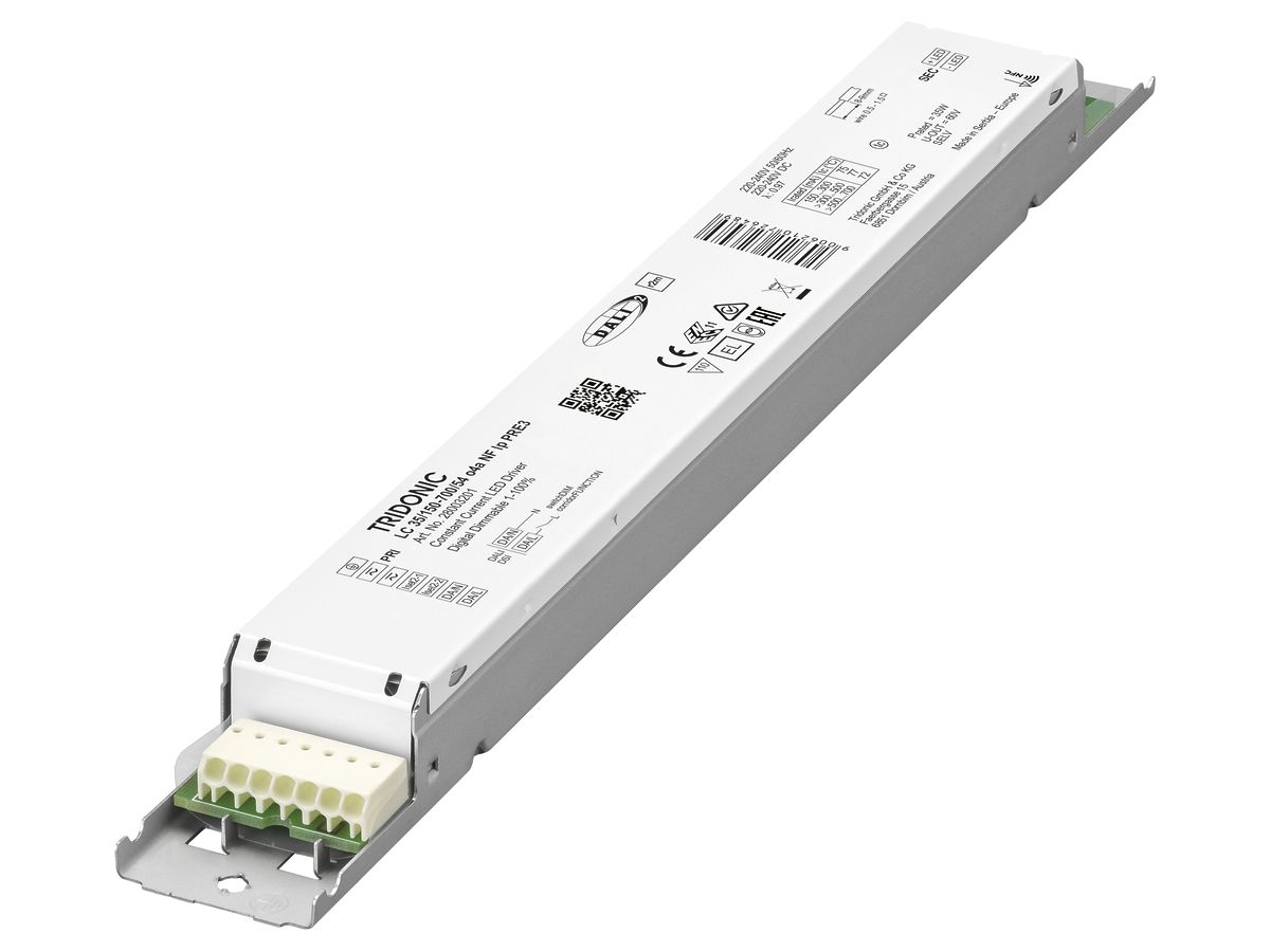 LED-Konverter Tridonic LC o4a NFC lp PRE3 150…700mA, 35W, 280×30×21mm