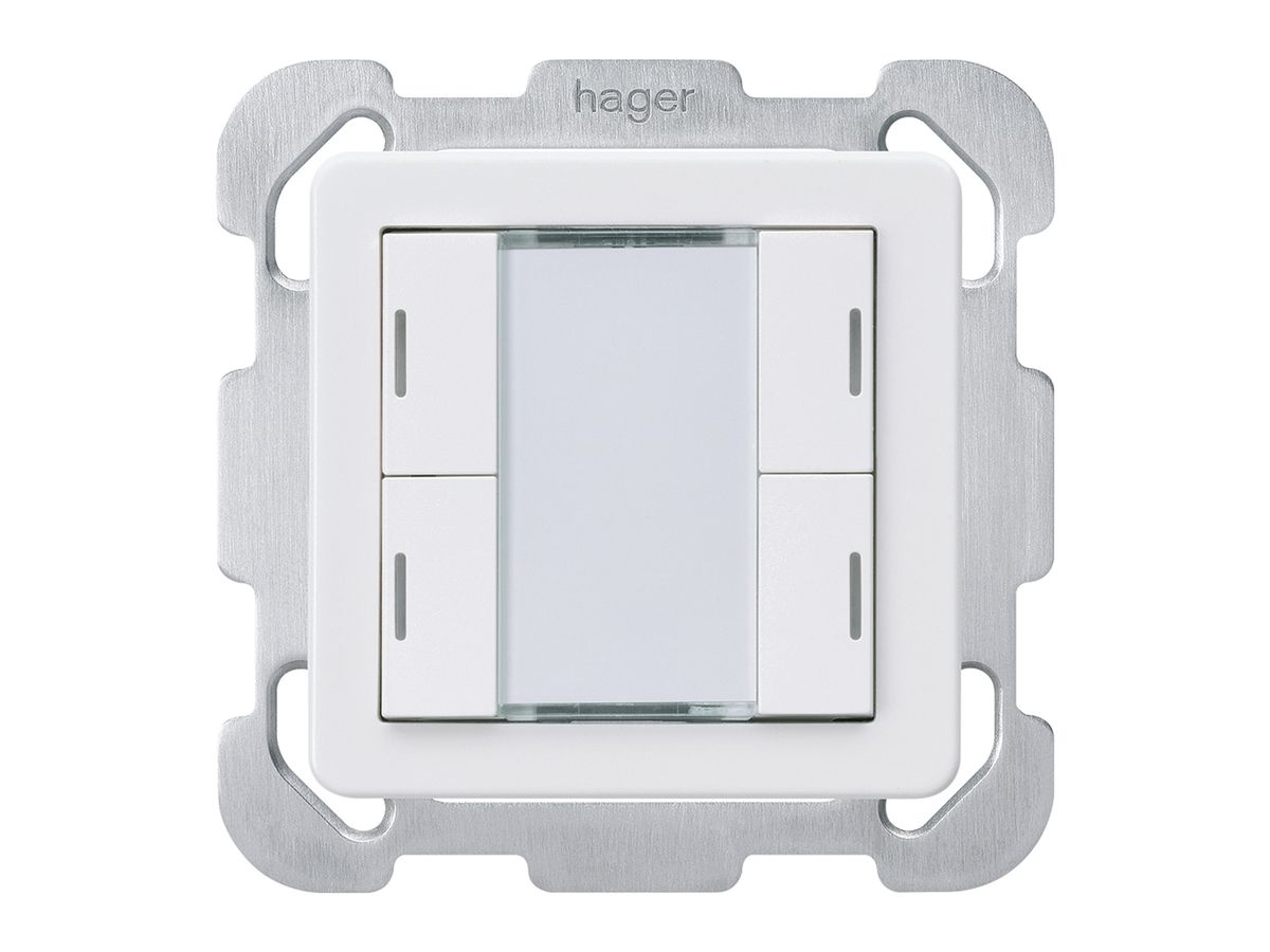 UP-Taster Hager basico B KNX 4-fach LED weiss