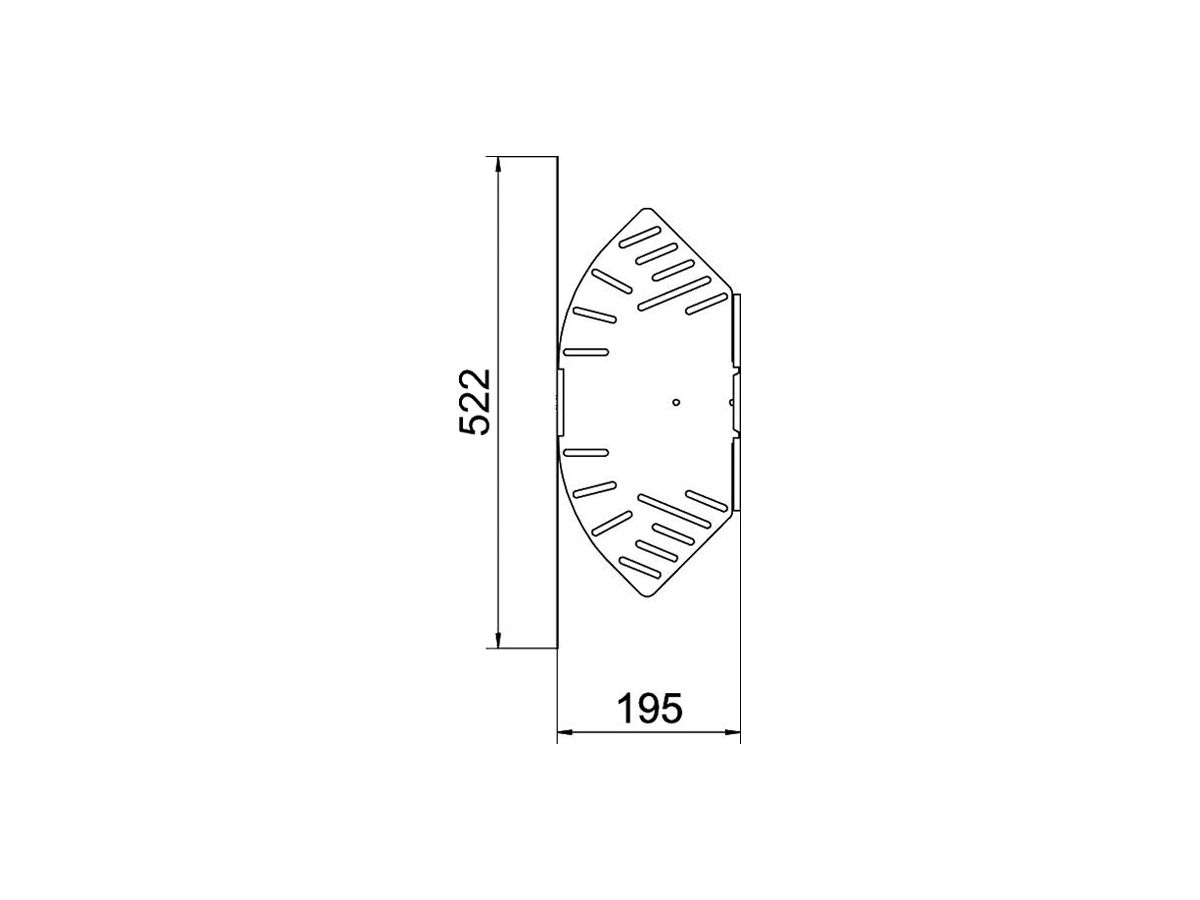 Bogen BET RB W verstellbar 110×200mm Stahl bandverzinkt