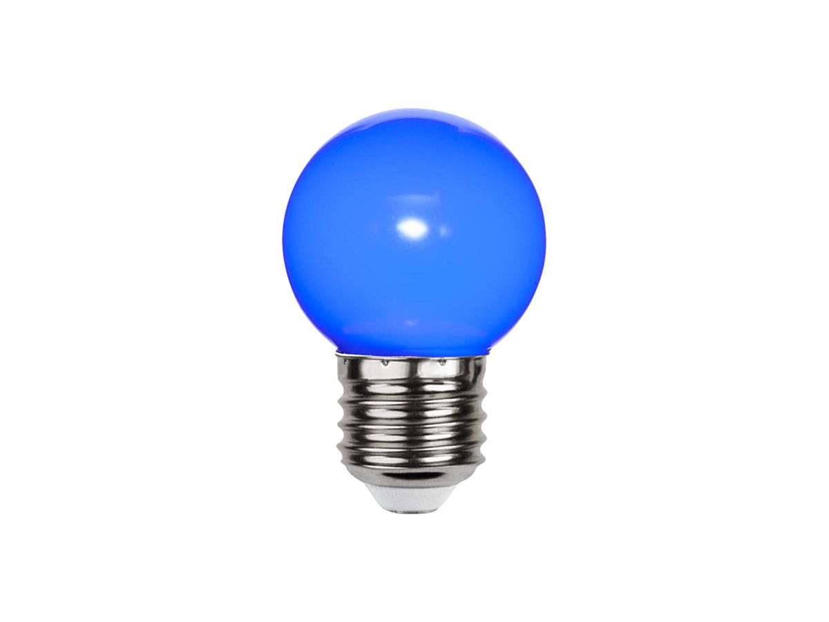 LED-Lampe M. Schönenberger E27 1W 6lm 69mm G45 opal blau