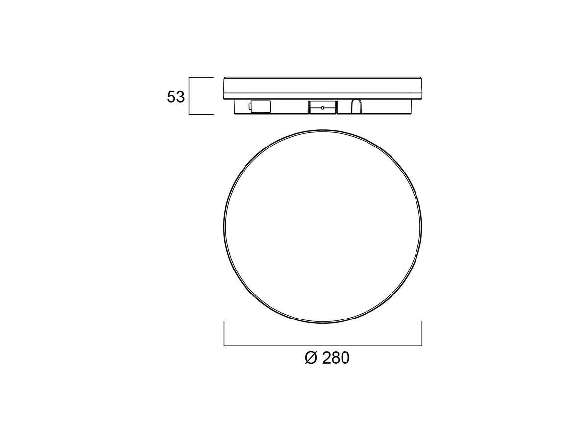 LED-Decken-/Wandleuchte START SURFACE 2CCT 18W 1900lm IP54 rund weiss