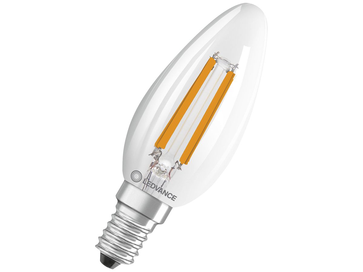 LED-Lampe LEDVANCE CLAS B E14 2.9W 470lm 2700K DIM Ø35×100mm B10.5 klar