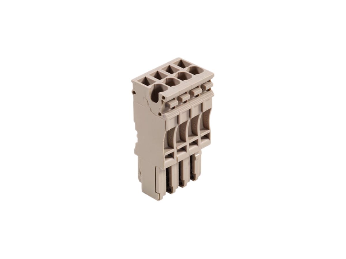 Stecker Weidmüller ZP 2.5/1AN/4 Zugfeder 2.5mm² 4L beige